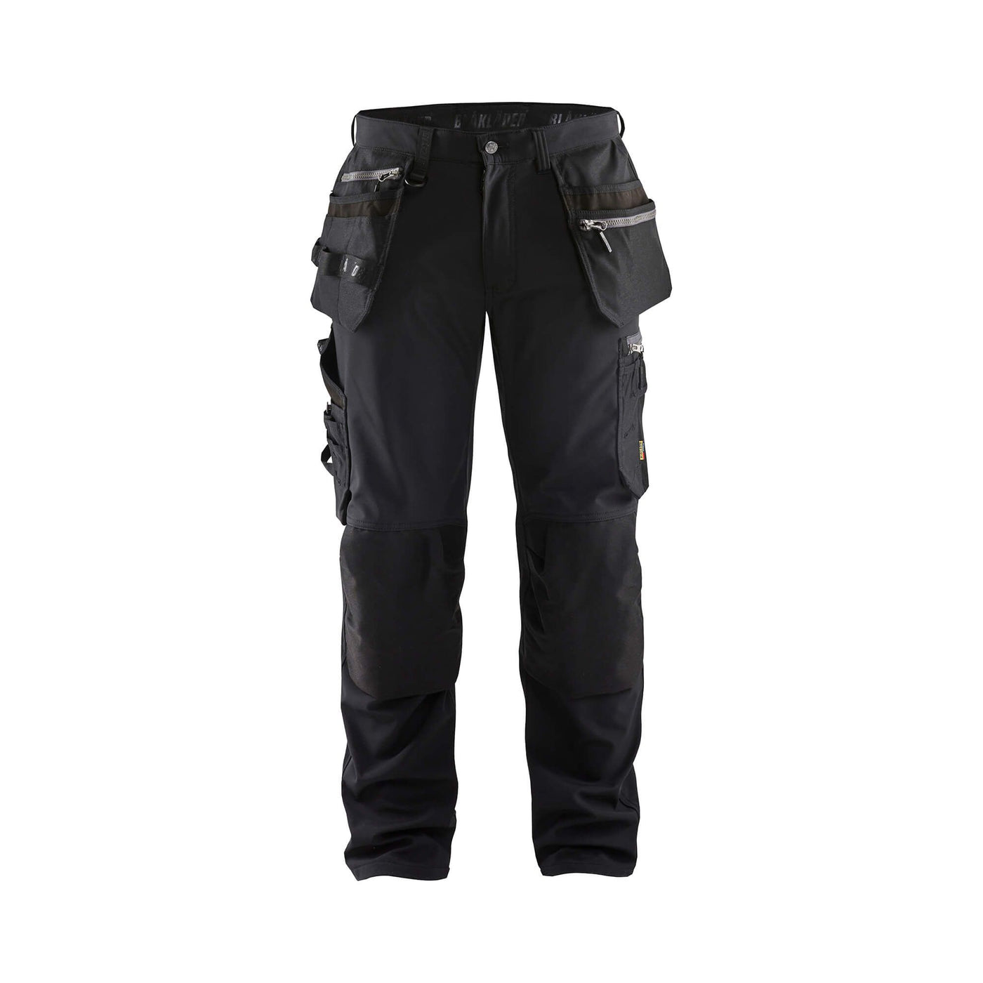 Blaklader 18052513 Craftsman Softshell Trousers Waterproof Black Main #colour_black