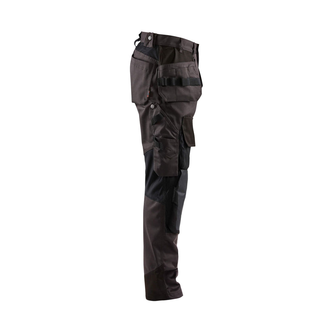 Blaklader 15541860 Craftsman Stretch Trousers Dark Grey/Black Right #colour_dark-grey-black