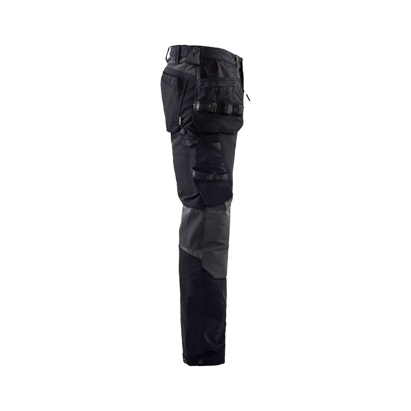 Blaklader 15221645 Craftsman Trousers 4-Way-Stretch Black/Dark Grey Right #colour_black-dark-grey