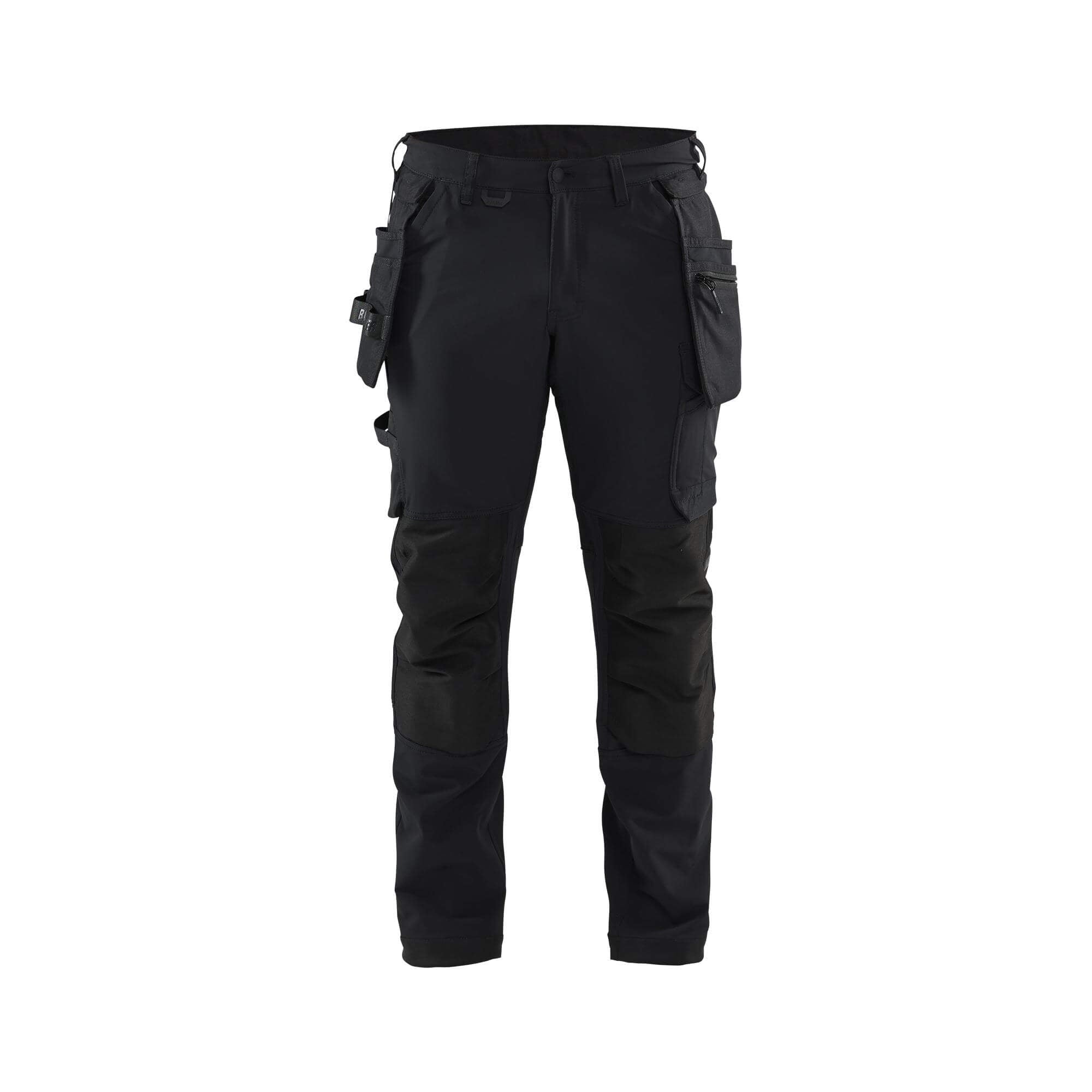 Mens Combat Work Trousers Cargo Pants Multi Pockets Joggers Reinforced –  Black Hammer