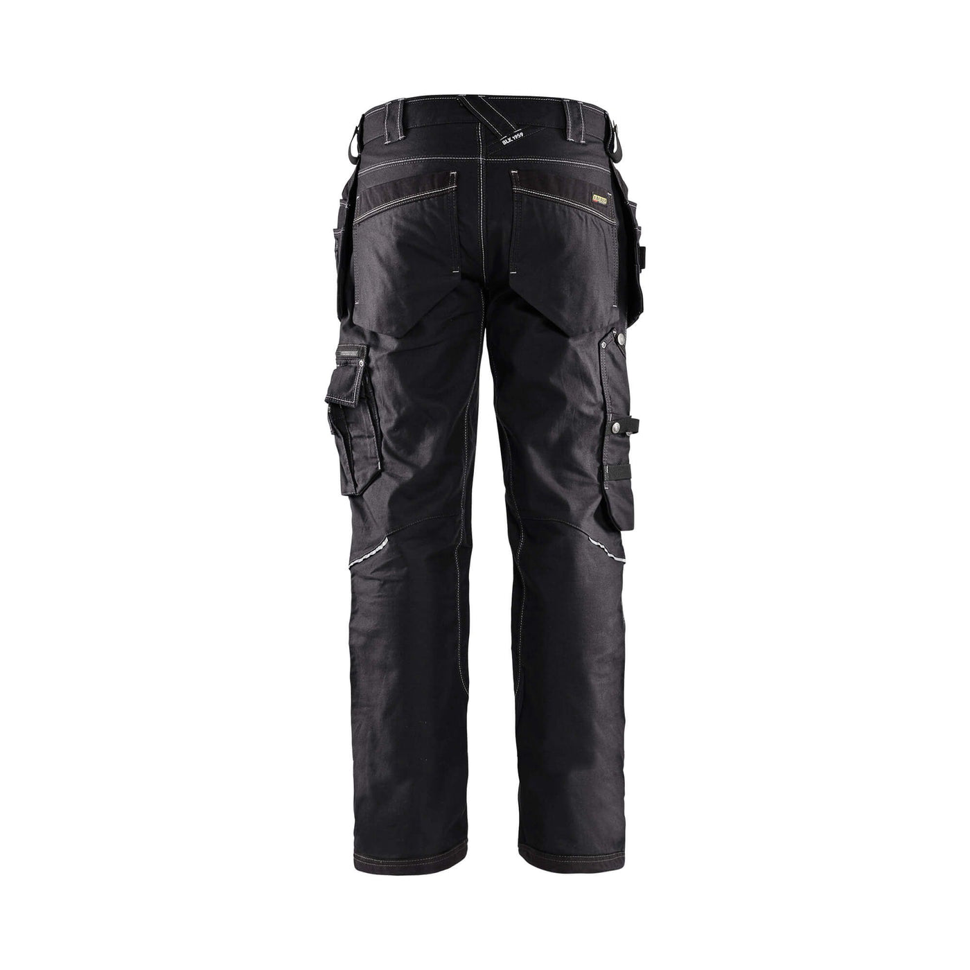Blaklader 19611146 Craftsman Trousers NYCO Black Rear #colour_black