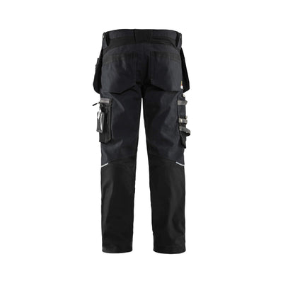 Blaklader 15991343 Craftsman Trousers Stretch Black Rear #colour_black