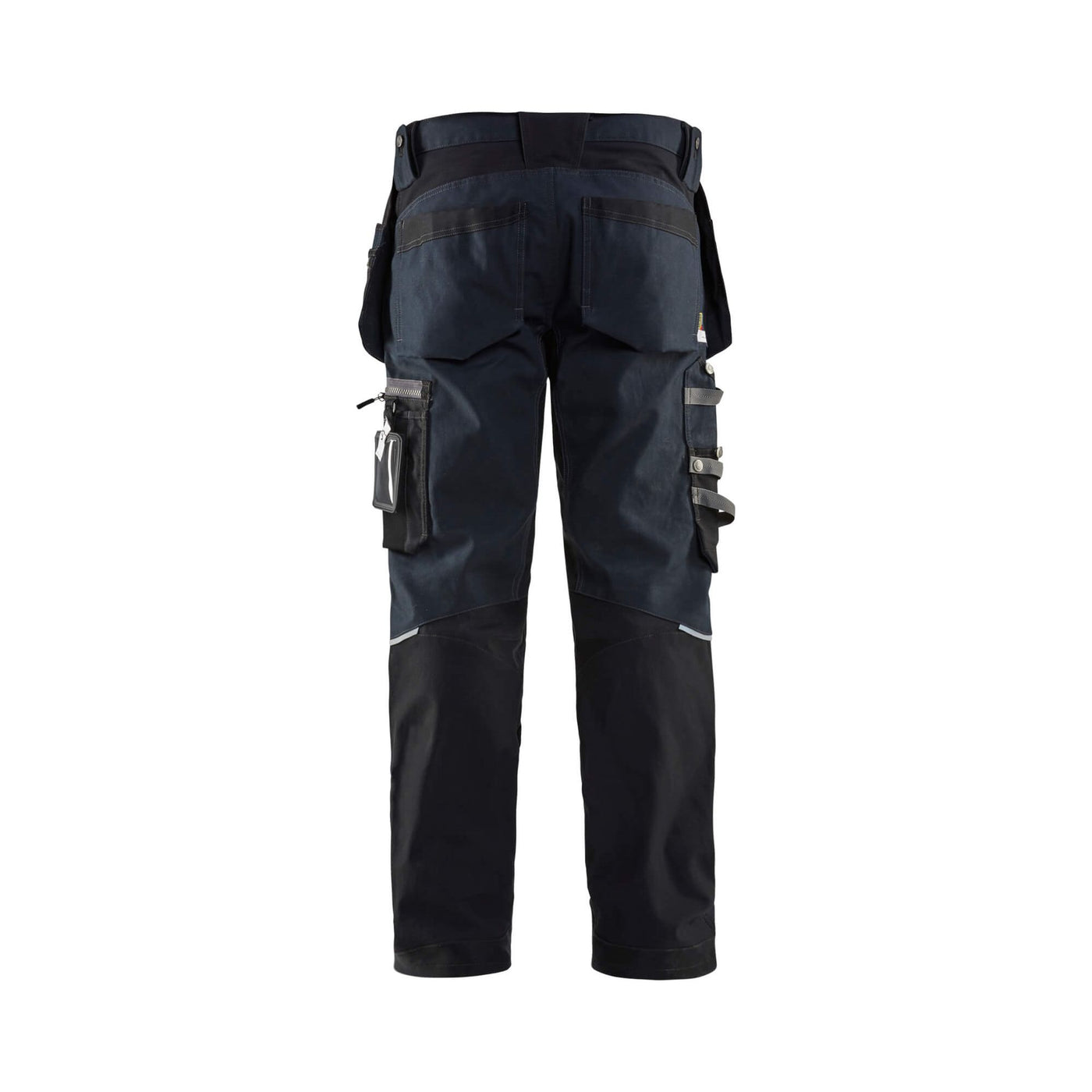 Blaklader 15991343 Craftsman Trousers Stretch Dark Navy Blue/Black Rear #colour_dark-navy-black