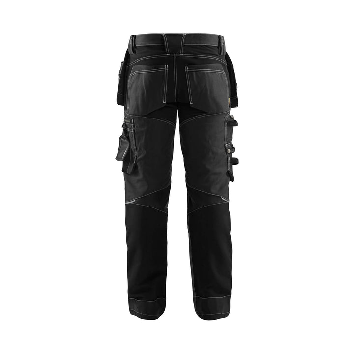 Blaklader 17901370 Craftsman Trousers Stretch Black Rear #colour_black