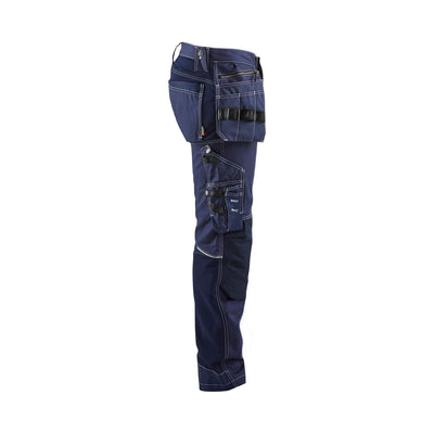 Blaklader 17901370 Craftsman Trousers Stretch Navy Blue Right #colour_navy-blue