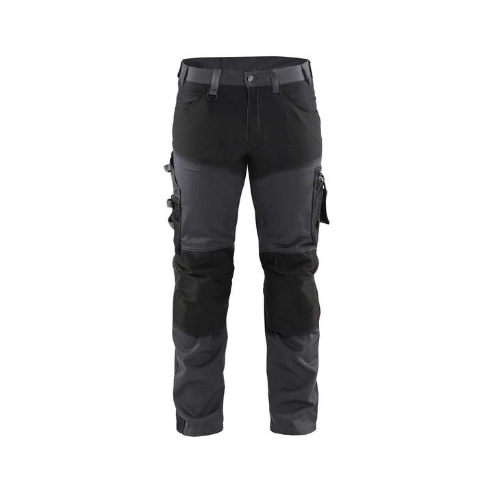 Blaklader 17991860 Craftsman Trousers with Stretch Mid Grey/Black Main #colour_mid-grey-black