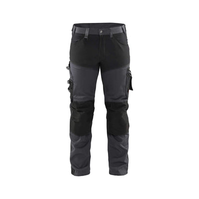 Blaklader 17991860 Craftsman Trousers with Stretch Mid Grey/Black Main #colour_mid-grey-black