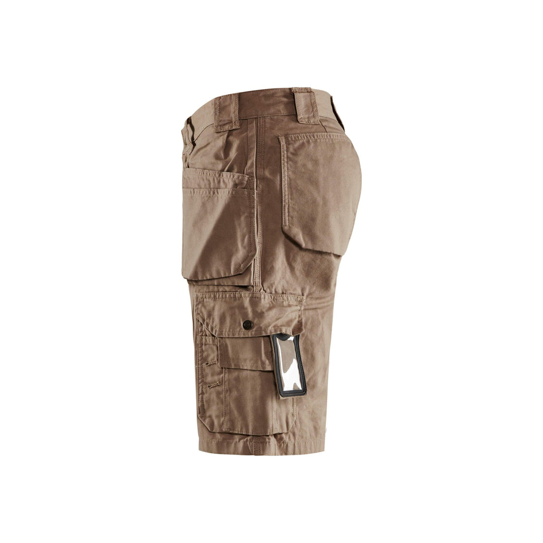 Blaklader 15341310 Craftsman Work Shorts Antique Khaki Left #colour_antique-khaki