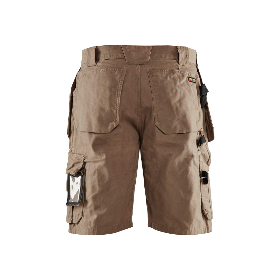 Blaklader 15341310 Craftsman Work Shorts Antique Khaki Rear #colour_antique-khaki