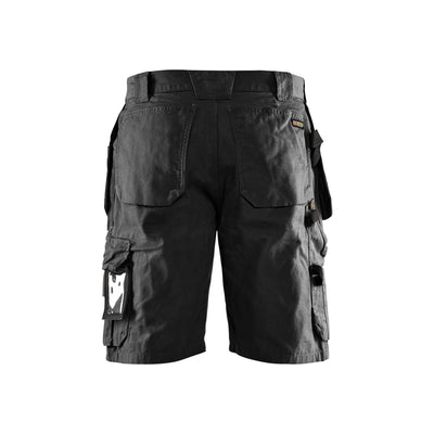 Blaklader 15341310 Craftsman Work Shorts Black Rear #colour_black