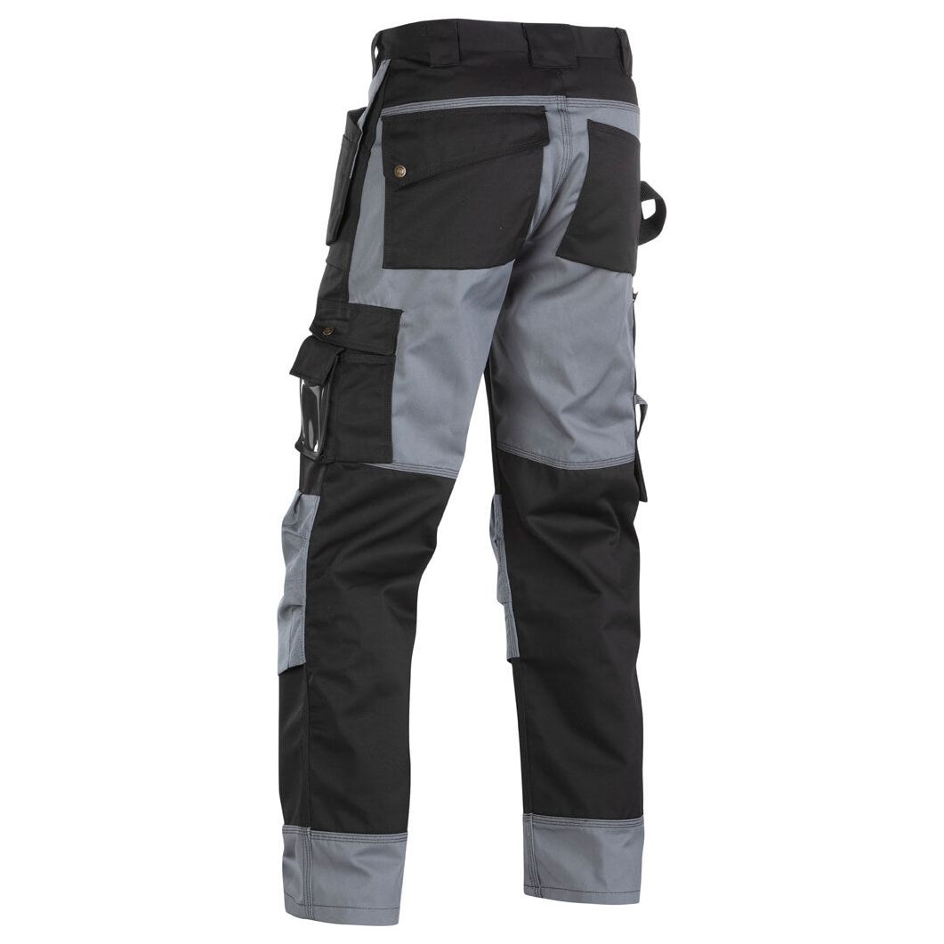 Blaklader 15031860 Craftsman Work Trousers Black/Grey Rear #colour_black-grey