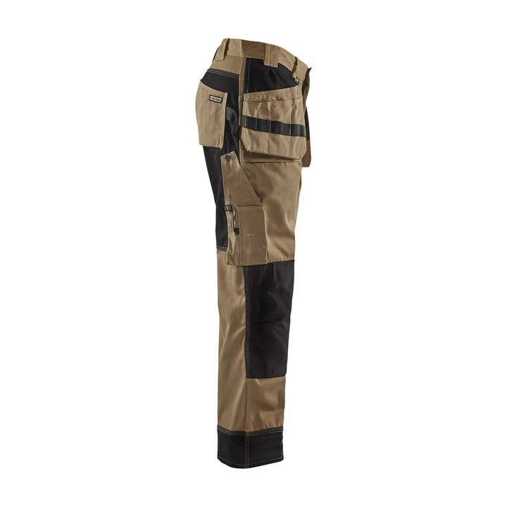 Blaklader 15031860 Craftsman Work Trousers Khaki/Black Right #colour_khaki-black