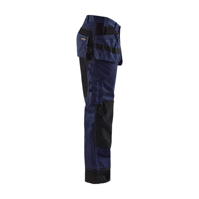 Blaklader 15031860 Craftsman Work Trousers Navy Blue/Black Right #colour_navy-blue-black