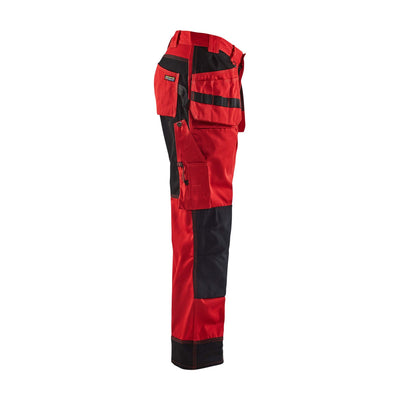 Blaklader 15031860 Craftsman Work Trousers Red/Black Right #colour_red-black