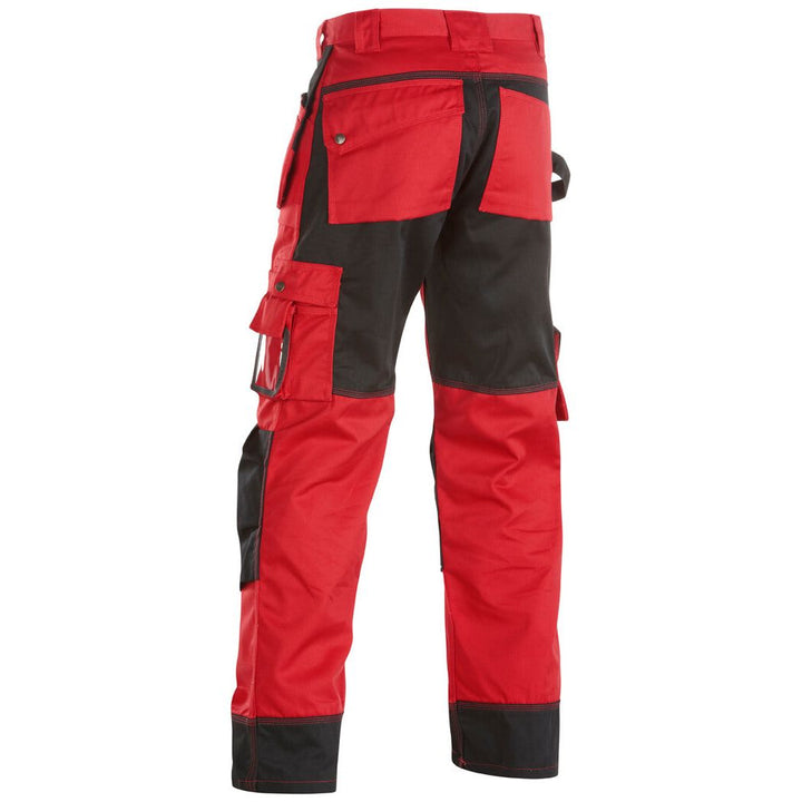 Blaklader 15031860 Craftsman Work Trousers Red/Black Rear #colour_red-black