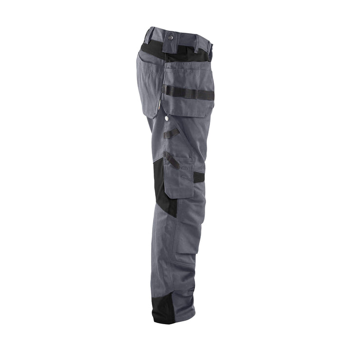 Blaklader 15551860 Craftsman Work Trousers Grey/Black Right #colour_grey-black