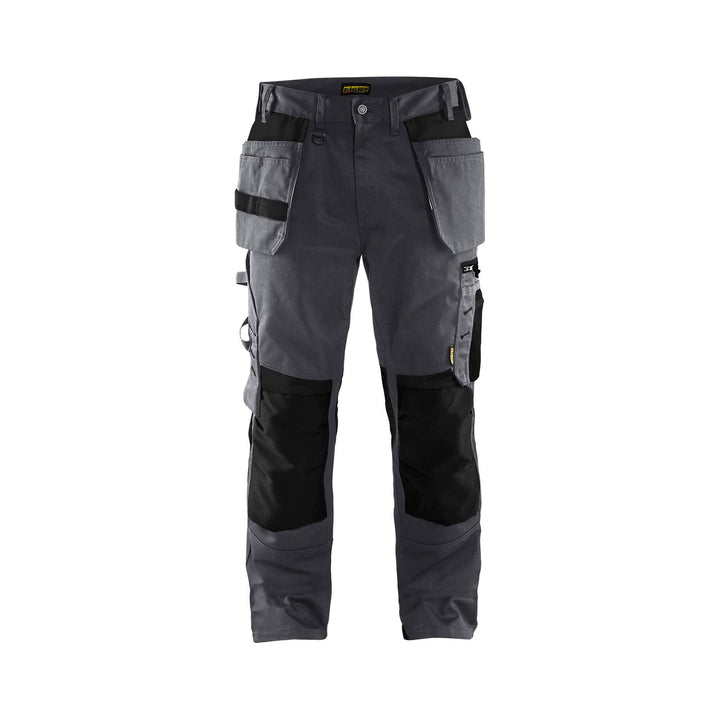 Blaklader 15551860 Craftsman Work Trousers Mid Grey/Black Main #colour_mid-grey-black