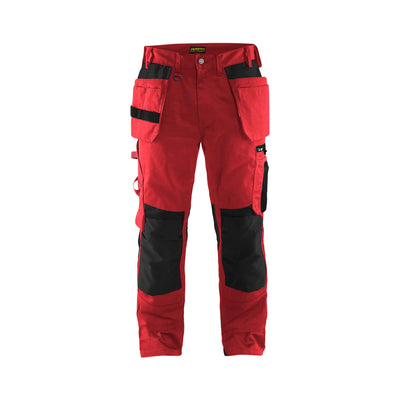 Blaklader 15551860 Craftsman Work Trousers Red/Black Main #colour_red-black