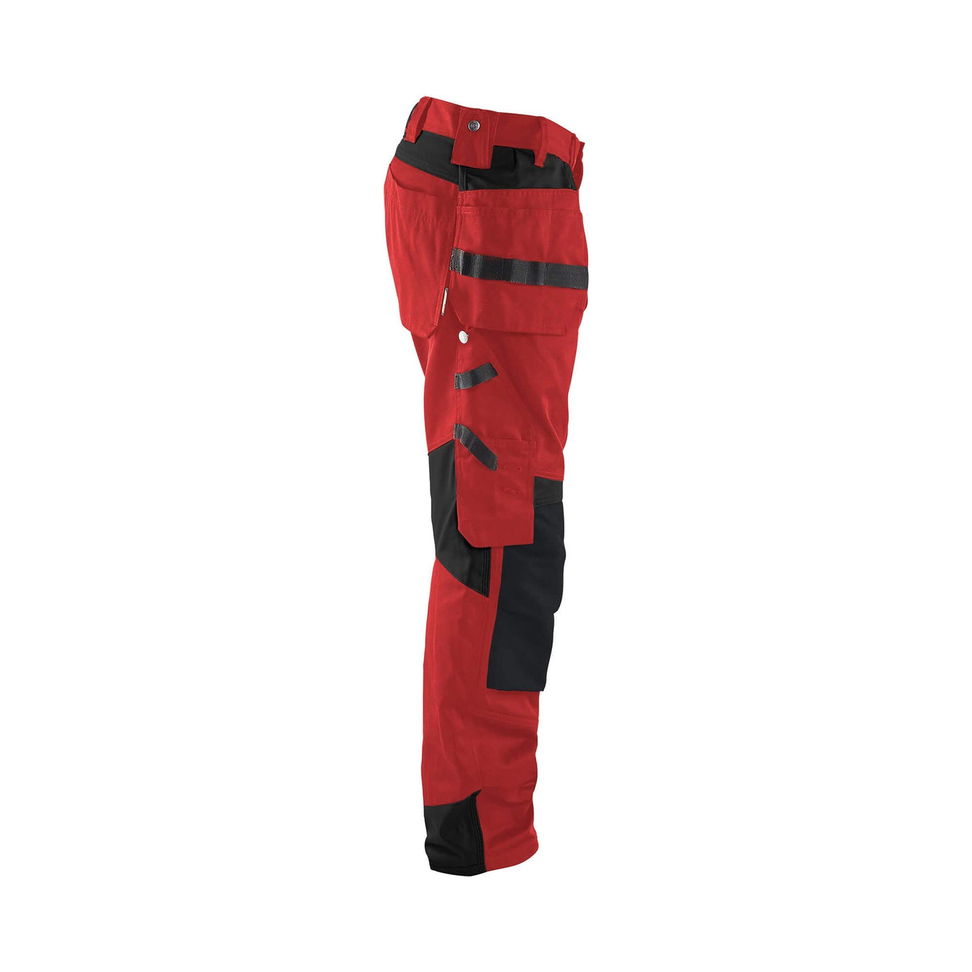 Blaklader 15551860 Craftsman Work Trousers Red/Black Right #colour_red-black