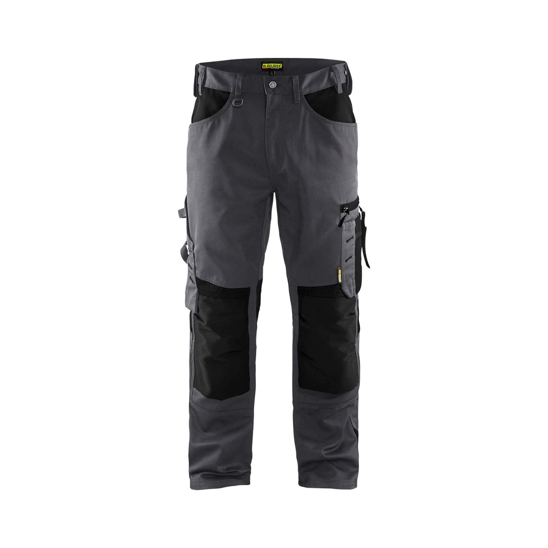 Blaklader 15561860 Craftsman Work Trousers Mid Grey/Black Main #colour_mid-grey-black