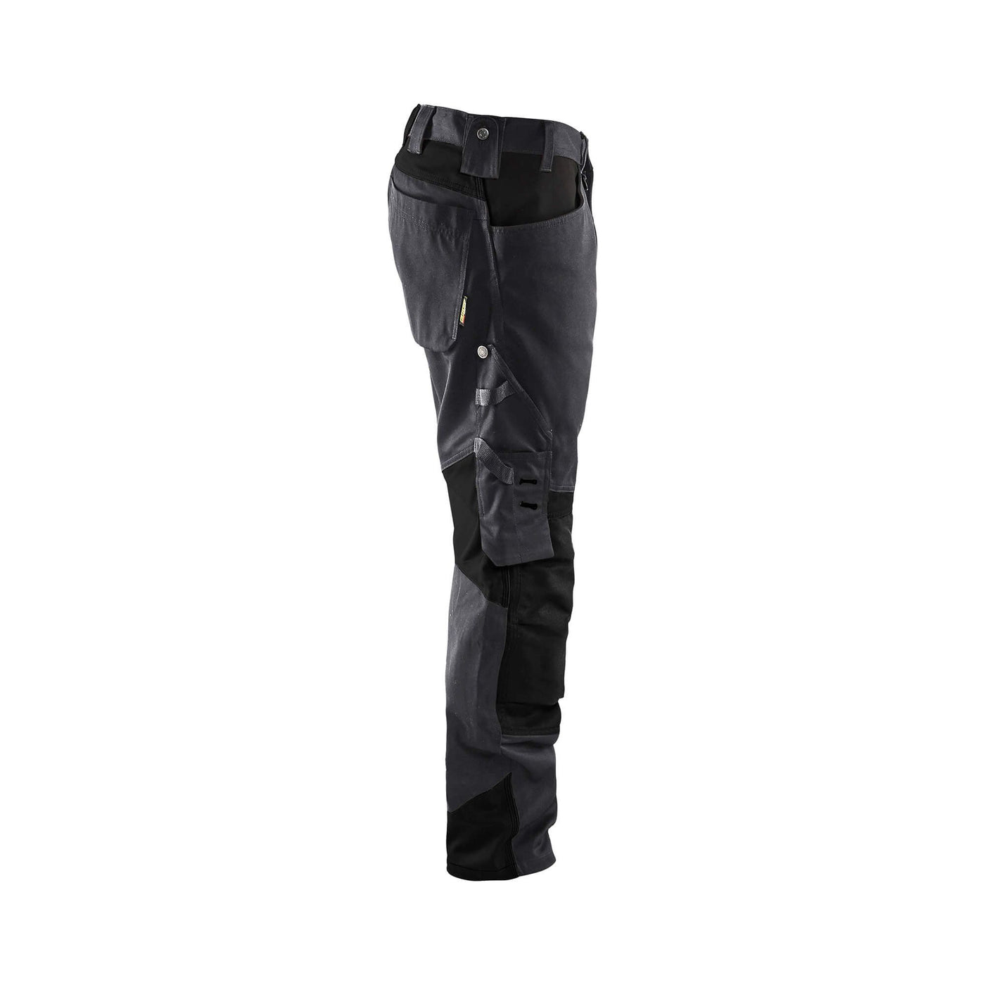 Blaklader 15561860 Craftsman Work Trousers Mid Grey/Black Right #colour_mid-grey-black