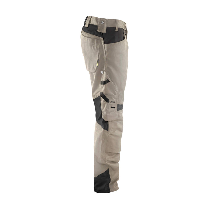 Blaklader 15561860 Craftsman Work Trousers Stone/Black Right #colour_stone-black