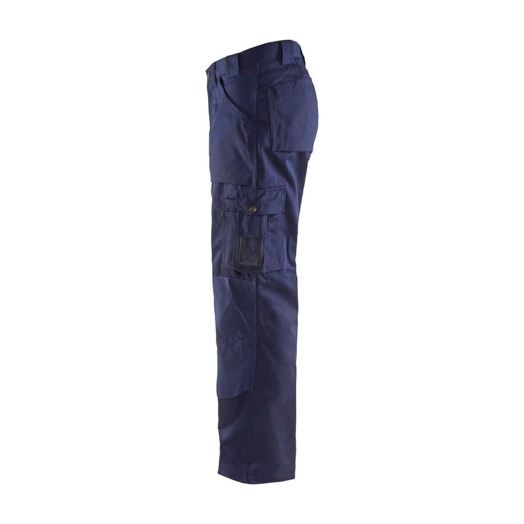 Blaklader 15701860 Craftsman Work Trousers Navy Blue Left #colour_navy-blue