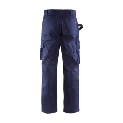 Blaklader 15701860 Craftsman Work Trousers Navy Blue Rear #colour_navy-blue