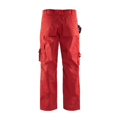 Blaklader 15701860 Craftsman Work Trousers Red Rear #colour_red