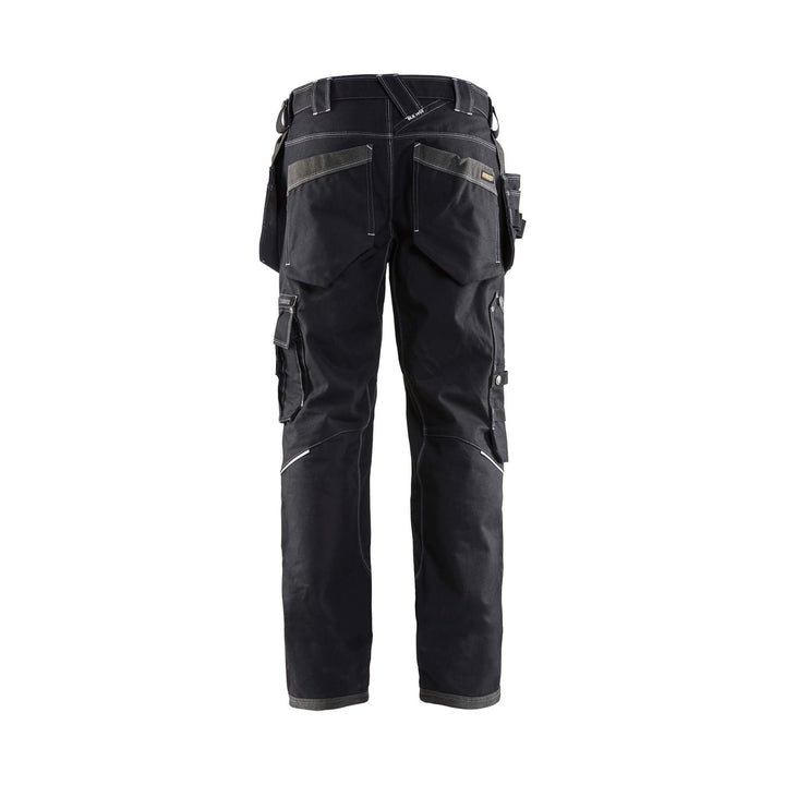 Blaklader 19601145 Craftsman Work Trousers Black Rear #colour_black