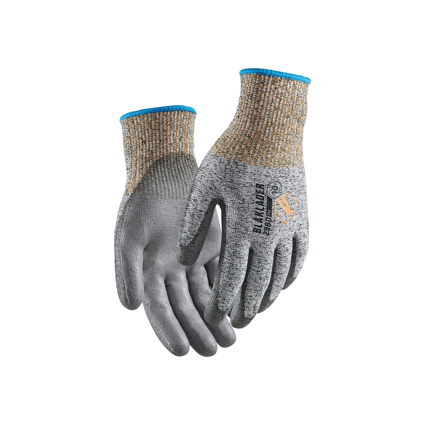Blaklader 29801472 Cut Protection Glove C Pu-Coated Black/White Main #colour_black-white
