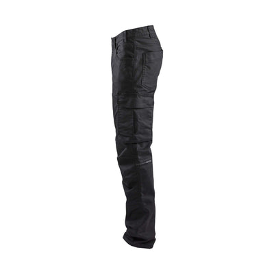 Blaklader 14391141 Denim Stretch Trousers Black Left #colour_black