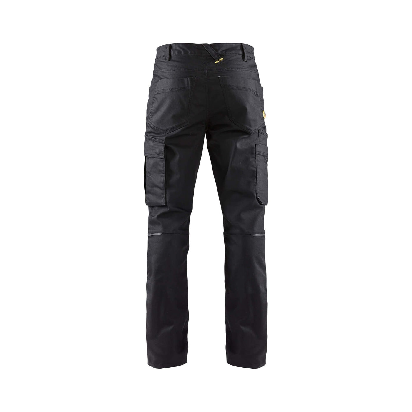 Blaklader 14391141 Denim Stretch Trousers Black Rear #colour_black