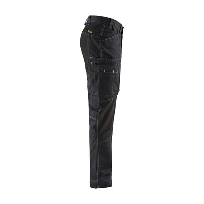 Blaklader 14591142 Denim Stretch Trousers Black Right #colour_black