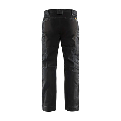 Blaklader 14591142 Denim Stretch Trousers Black Rear #colour_black