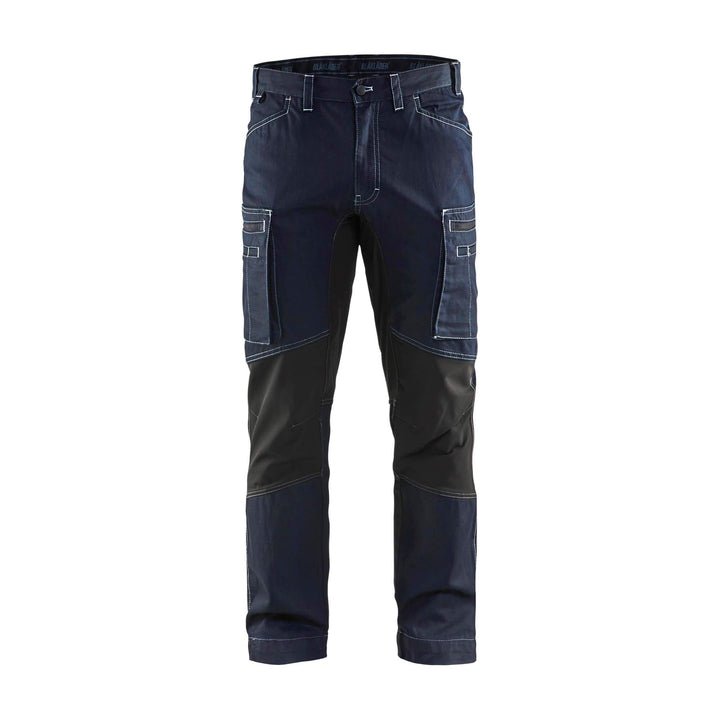 Blaklader 14591142 Denim Stretch Trousers Navy Blue/Black Main #colour_navy-blue-black