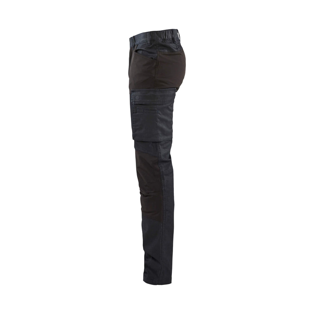 Blaklader 14571147 Denim Trousers Stretch Navy Blue/Black Left #colour_navy-blue-black