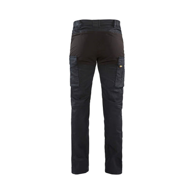 Blaklader 14571147 Denim Trousers Stretch Navy Blue/Black Rear #colour_navy-blue-black