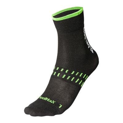Blaklader 21901093 Dry Sock 2-Pack Black/Neon Green Main #colour_black-neon-green
