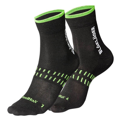Blaklader 21901093 Dry Sock 2-Pack Black/Neon Green Rear #colour_black-neon-green