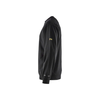 Blaklader 30741762 Flame-Resistant Sweatshirt Multinorm Black Left #colour_black