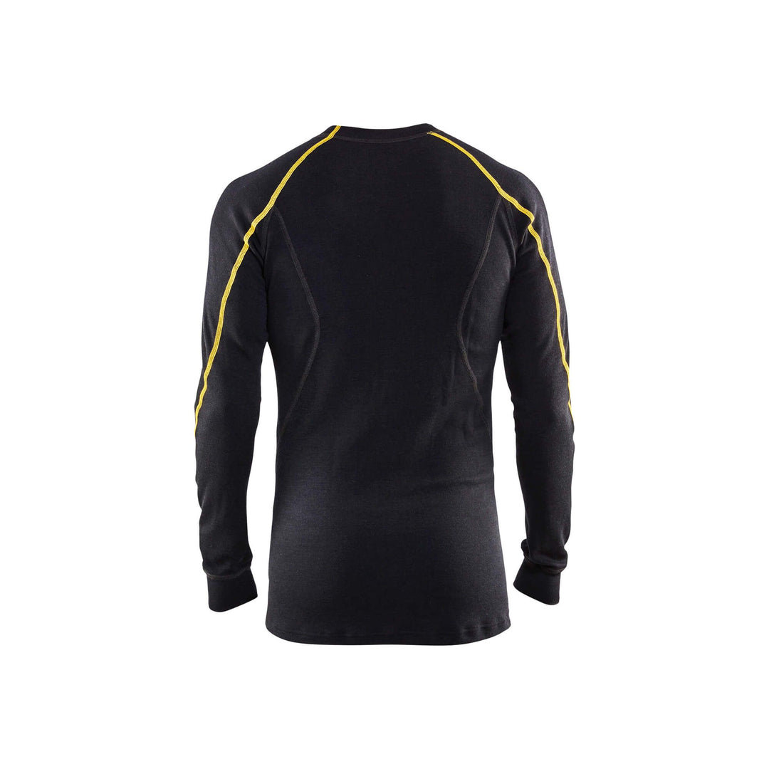 Blaklader 47941075 Flame-Retardant Baselayer Top Black Rear #colour_black