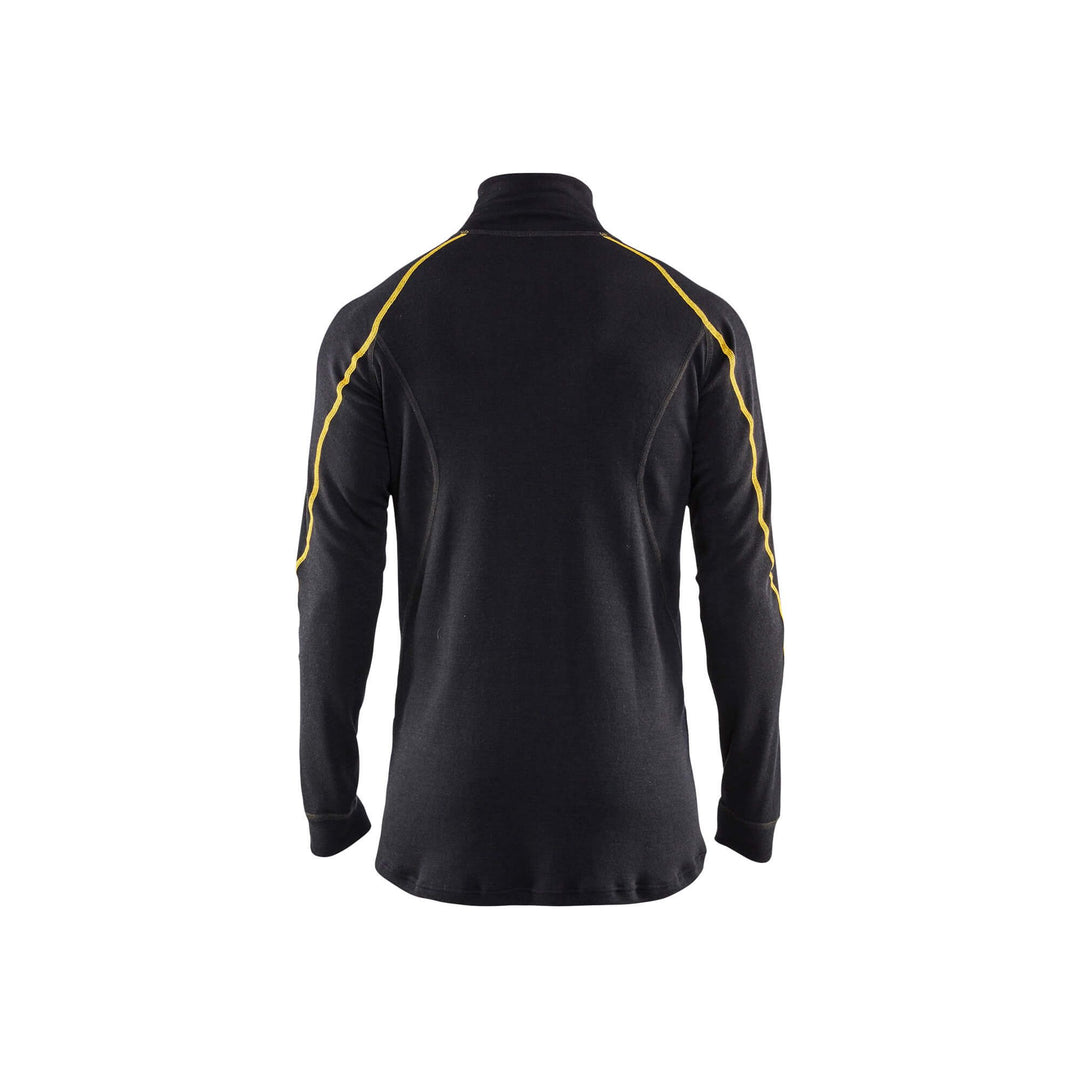 Blaklader 47961075 Flame-Retardant Baselayer Top Black Rear #colour_black