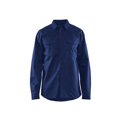 Blaklader 32261504 Flame Retardant Shirt Navy Blue Main #colour_navy-blue