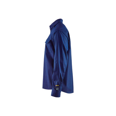 Blaklader 32271515 Flame Retardant Shirt Navy Blue Left #colour_navy-blue