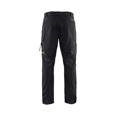 Blaklader 14861512 Flame-Retardant Stretch Trousers Black Rear #colour_black