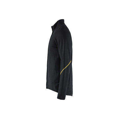 Blaklader 47931077 Flame Retardant Wool Jacket Black Left #colour_black
