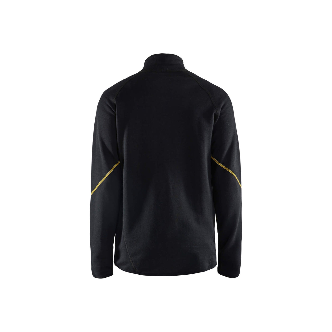 Blaklader 47931077 Flame Retardant Wool Jacket Black Rear #colour_black