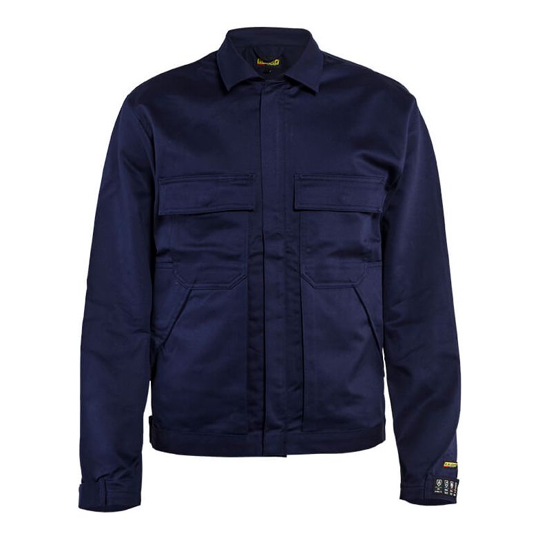 Blaklader 47741516 Flame-Retardant Workwear Jacket Navy Blue Main #colour_navy-blue