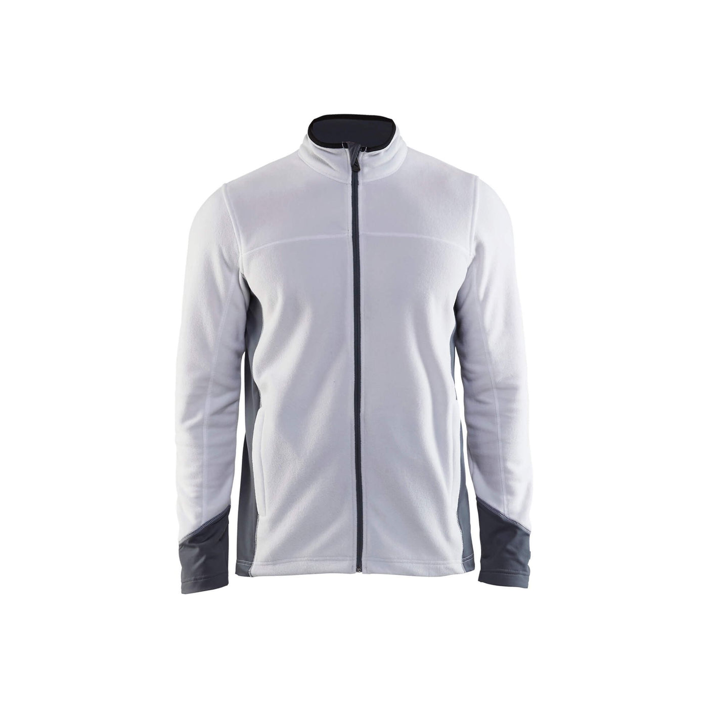 Blaklader 48951010 Fleece Jacket Super-Lightweight White/Grey Main #colour_white-grey